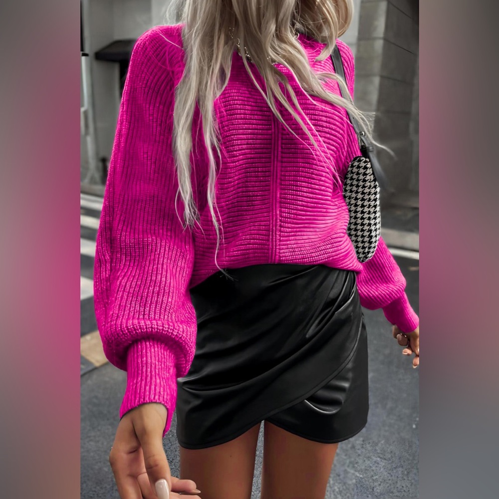 Pinkie Rib Knit Sweater
